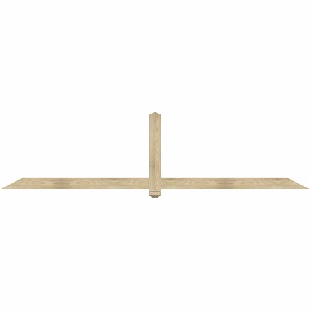 Ekena Millwork Eugene Rough Sawn Timber Gable Bracket, Douglas Fir, 108"W x 27"H x 2"D x 4"F, 6/12 Pitch GBW108X27X0204EUG00RDF